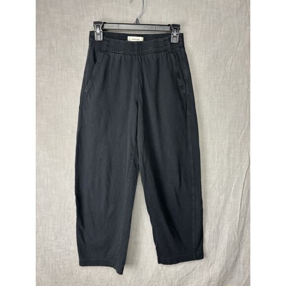 Everlane Pants - Everlane Sweatpants Womens Barrel Leg Organic Cotton Black Lounge Track Pants